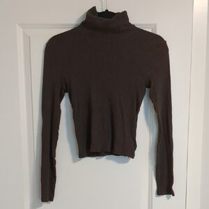 Madewell Dark Brown Long Sleeve Turtleneck